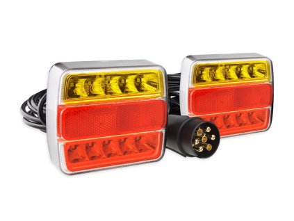 Sada zadných magnetových svietidiel pre prívesný vozík