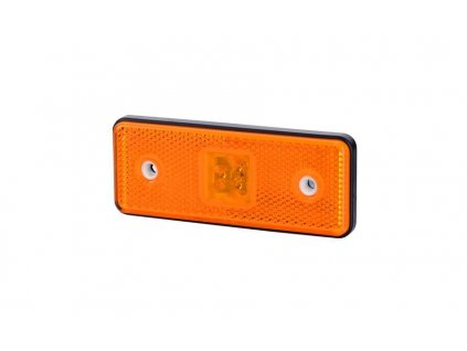 Svetlo pozičné obdĺžnikové HOR 42, LED 12/24V, oranžové (s gumovou podložkou)
