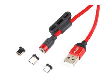 Multikábel USB Lightning/USB C/micro USB 100cm UC-08