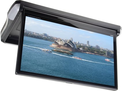 Stropný LCD monitor 13,3 "čierny s OS. Android HDMI / USB, diaľkové ovládanie so snímačom pohybu