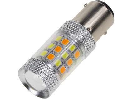 LED BAY15d (dvouvlákno) dual color, 12V, 42LED / 2835SMD