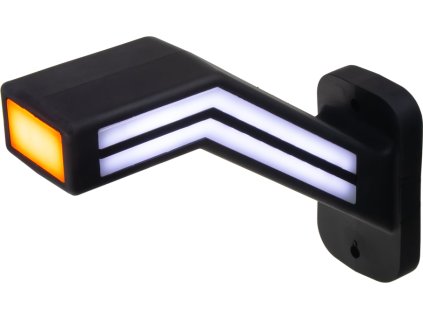 Pozičné LED (tykadlo) gumové pravej - červeno / bielo / oranžové, 12-24V, ECE