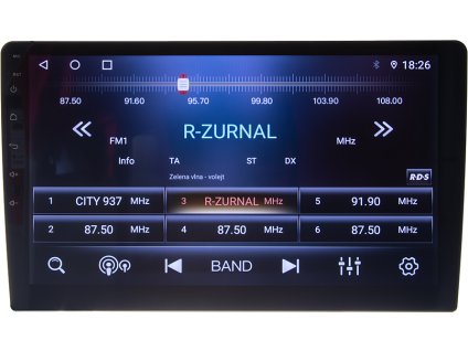 Autorádio s 10,1 "LCD, Android 10.0, WI-FI, GPS, apple carplay / android auto, Bluetooth, 2x USB