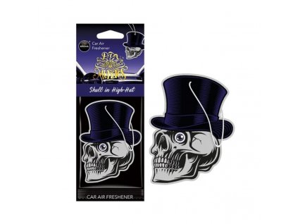 Osviežovač vzduchu AROMA CAR MUERTOS Skull in Hat Black Oud