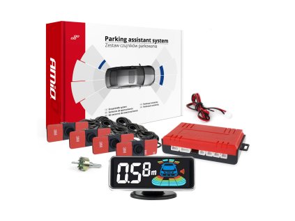 Parkovací asistent LED-GRAF 3D 4 senzorov čierna vnútorná 16,5mm