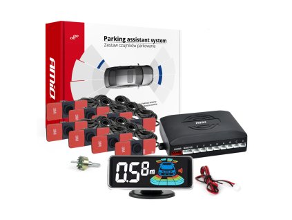 Parkovací asistent LED-GRAF 3D 8 senzorov čierna vnútorná 16,5mm