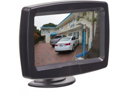 LCD monitor 4,3&quot; čierny na palubnú dosku / držiak s prísavkou