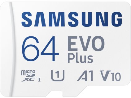Pamäťová karta MicroSDXC 64GB 130M + adaptér, SAMSUNG EVO Plus