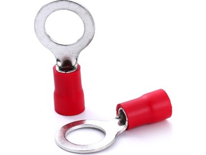 Káblové očko M8 červené, 100 ks