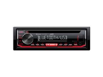 JVC autorádio s CD/MP3/USB/AUX/Bluetooth pripojenie/červené podsvietenie/odním.panel