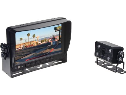 AHD set monitor 7" s 2 x 4PIN vstup, DVR, kamera, 15m kábel, SK menu