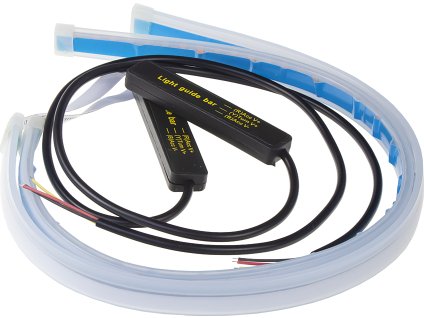 LED pásik, dynamické blinkre oranžová / pozičné svetlá biela, 45 cm