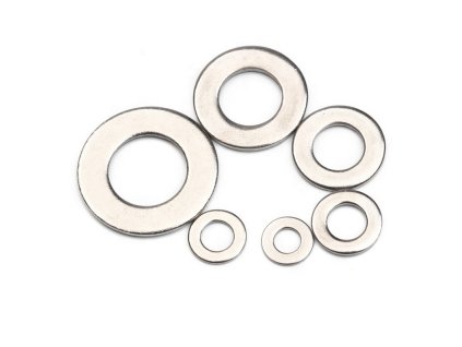 Súprava nerezových podložiek M4-M12, 395 ks