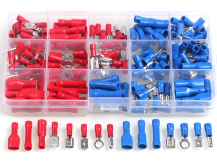 Súprava izolovaných lisovacích konektorov, 200 ks