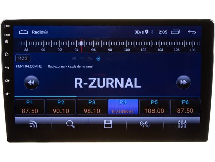 Autorádio s 10,1" LCD, Android 10.0, Wi-Fi, GPS, Mirror link, Bluetooth, 2x USB