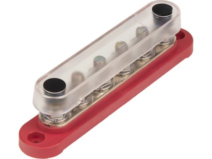 Napájací terminál 6-pólový M8, červený