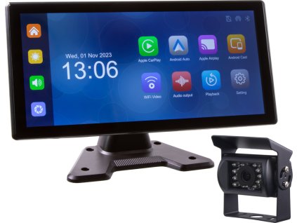 Set monitor 10,36 &quot;4x 4PIN s Apple CarPlay, Android auto, Bluetooth, DVR, + kamera + 15m kábel