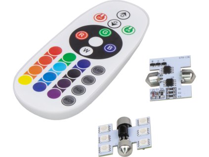 LED sufit (31mm) RGB, 12V, 6LED/5050SMD