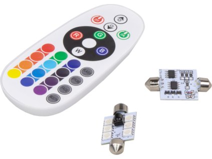 LED sufit (41mm) RGB, 12V, 6LED/5050SMD