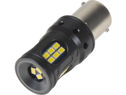 LED BA15s biela, CAN-BUS, 12-24V, 27LED/3020SMD
