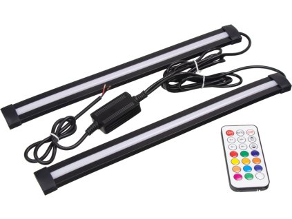 LED osvetlenie vnútorné/vonkajšie RGB 12/24V, RF ovládač, 2 pásky