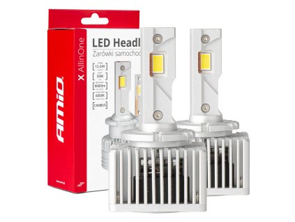 LED žiarovky hlavného svietenia LED D3S D5R D8S X AllinOne canbus 6000K AMIO-03669