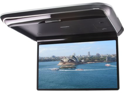 Stropný LCD monitor 13,98" s OS. Android USB/HDMI/IR/FM, diaľkové ovládanie so snímačom pohybu, čierny