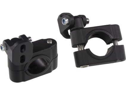 Držiak na rúrku na motocykel, čierny, 24-28mm