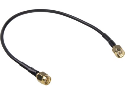 Anténny adaptér SMA samec/SMA samec; RG174, 19 cm