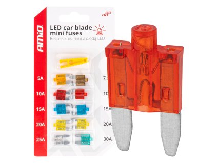 Nožové poistky mini LED AMIO-04340