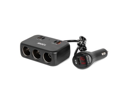 Predlžovacia zásuvkai 2x USB-A 1x USB-C QC4.0 12V 24V 120W 80cm AMIO-04366