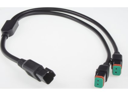 Rozdvojka DT konektora, 1x vstup DT, 2x výstup DT, 40cm