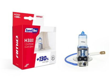 Halogénový DUO blister (2ks) H3 12V 55W sada LumiTec LIMITED +130%