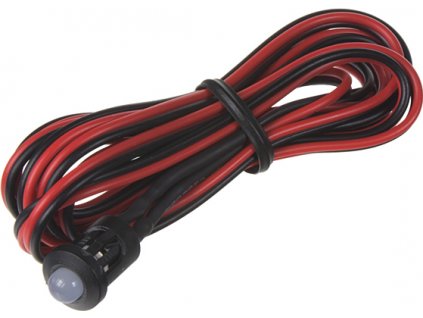 Modrá blikajúci kontrolná LED s objímkou a káblom