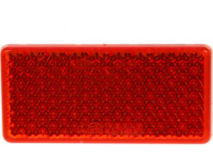 Zadné (červený) odrazový element - obdĺžnik 95 x 45mm nalepovacie