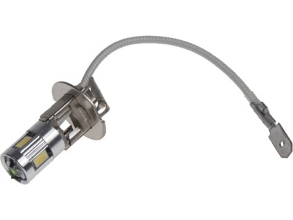 LED H3 biela, 12V, 4SMD Samsung + 3W Cree
