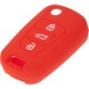 Silikónový obal pre kľúč Hyundai i30, ix35 3-tlačidlový, červený