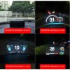HEAD UP DISPLEJ 4 "/ TFT LCD, OBDII + GPS, reflexná doska