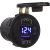 USB nabíjačka QC3.0 + USB-C, digitálny voltmeter do panelu