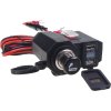 2x USB nabíjačka, voltmeter a CL zásuvka vodeodolná na motocykel