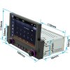 1DIN autorádio s 6,2" LCD/3x USB/Blutooth/CarPlay/AndroidAuto/Mirrorlink