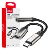 USB-C ZU TYP USB-C + Mini-Jack 3,5 mm Buchse adaptér 10 cm AMIO-04295