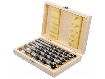 Sada špirálových vrtákov do dreva, 200mm, 6ks