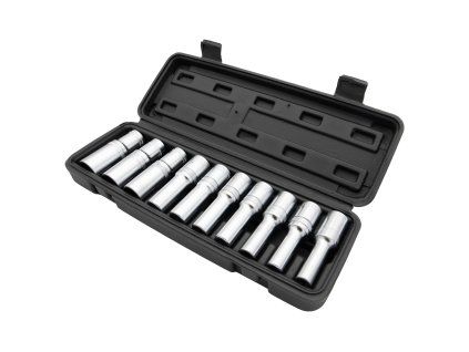 Sada nástrčných hlavíc E-torx, E8-E24, 1/2" štvorcový pohon, 10ks