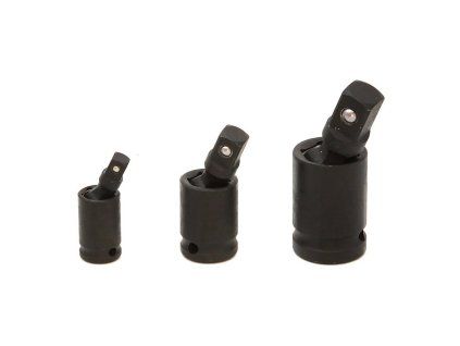 Sada nárazových kĺbových adaptérov, 3ks, 1/2", 3/8", 1/4"