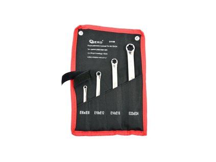 Sada Torx/E-krúžkových kľúčov E6-E24, 4ks