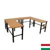 Modulárny pracovný stôl 4ks 125x62x105cm