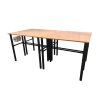 Modulárny pracovný stôl 4ks 125x62x105cm