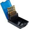 Sada špirálových vrtákov HSS-G, titán-nitrid, 1-10mm, 19ks