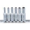 Sada hlavíc E-profil, predĺžené, 6.3mm (1/4") pohon, E4-E10, 6ks